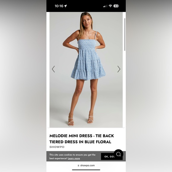 Dresses | Blue Showpo Mini Dress | Poshmark